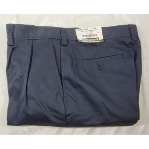 Edwards Men's Poly Cotton Utility Chino Pleated Front Shorts #2439 - Navy Sz 32